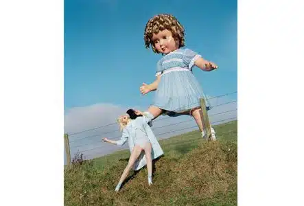 Giant doll kicks Lindsey Wixson, 2011