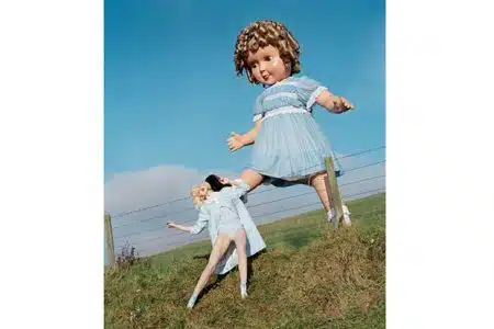 Giant doll kicks Lindsey Wixson, 2011