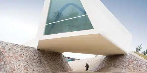 Sala de Exposiciones en Jinhua Architecture Park, Zheijiang, China,