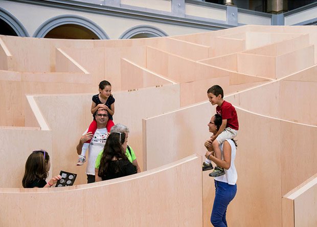 MAZE ROOM. BIG Bjarke Ingels Group. National Building Museum Washington.