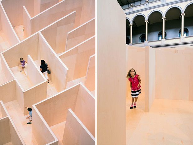 MAZE ROOM. BIG Bjarke Ingels Group. National Building Museum Washington.