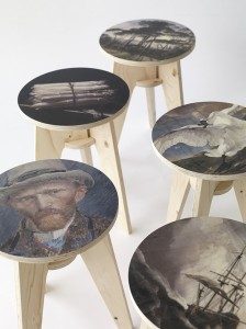 Plywood Print Stool. Piet Hein Eek & NLXL