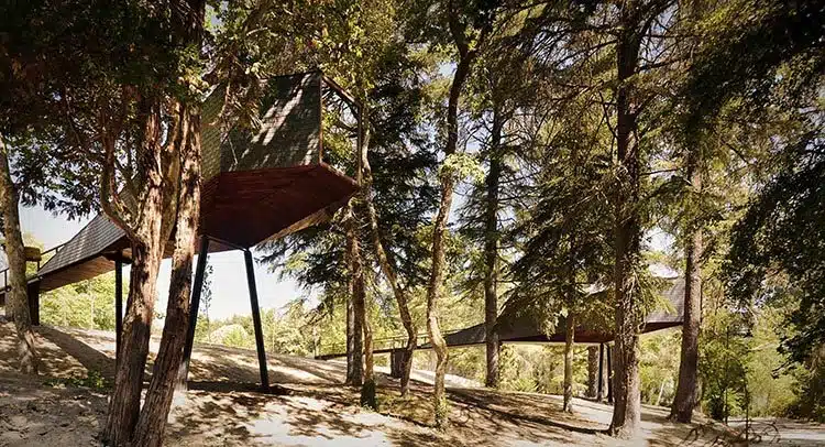 Tree Snake Houses. Pedras Salgadas. Portugal. Rebelo de Andrade