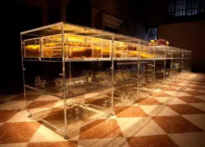 mvdrv diseña una cocina transparente para la bienal de venecia