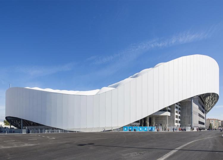 El revestimiento para el estadio del Marsella tiene forma orgánica
