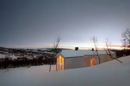 Split View Mountain Lodge. Casa de vacaciones en Noruega. Reiulf Ramstad Arkitekter