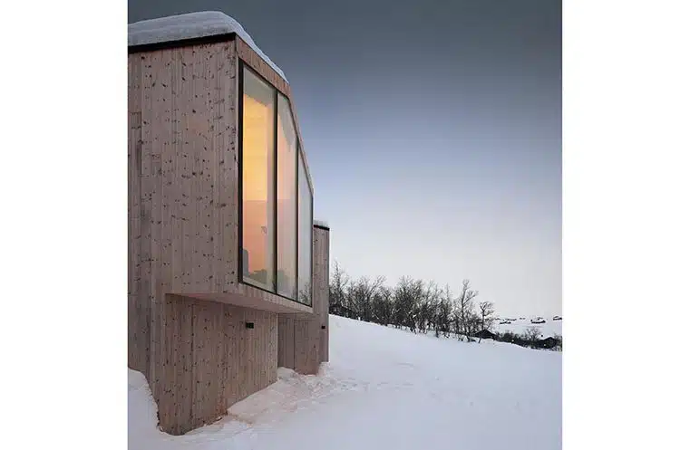 Split View Mountain Lodge. Casa de vacaciones en Noruega. Reiulf Ramstad Arkitekter