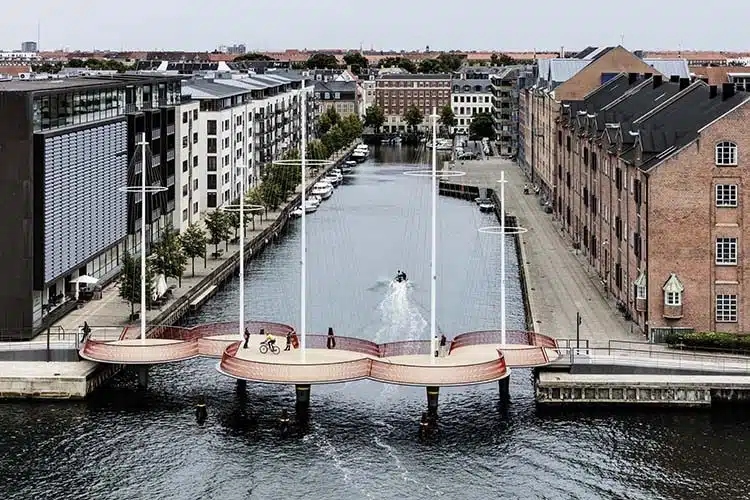 Puente Cirkelbroen. Olafur Eliasson. Copenhague. Dinamarca
