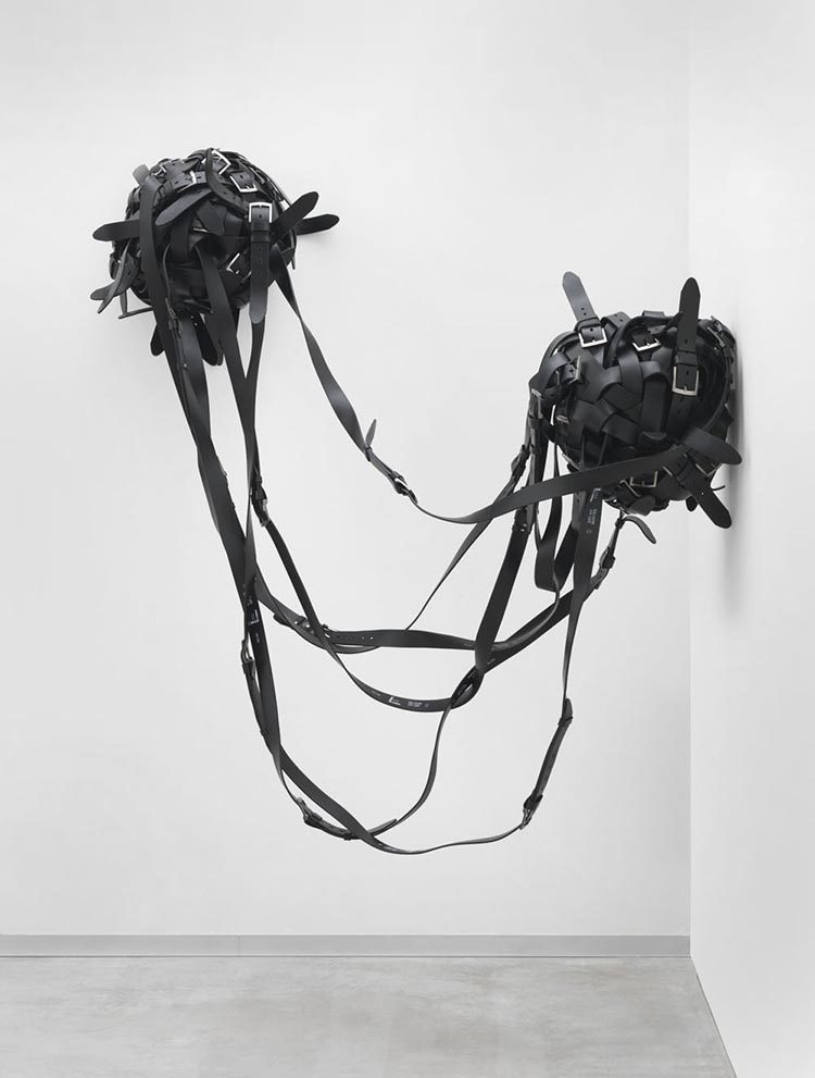 Monica Bonvicini. Berlinische Gallery. Belts Ball (double ball)