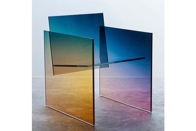 The Salon NY Art Design Glass chair. Emics. Amy Lau Gallery