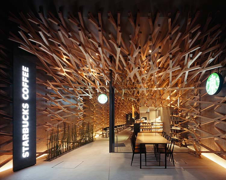 Kengo Kuma. Starbucks Coffee . 2011. Dazaifu. Japón. Foto: Masao Nishikawa