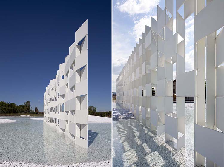 Kengo Kuma. Casalgrande Ceramic Cloud. 2010 . Casalgrande. Reggio Emilia. Italia