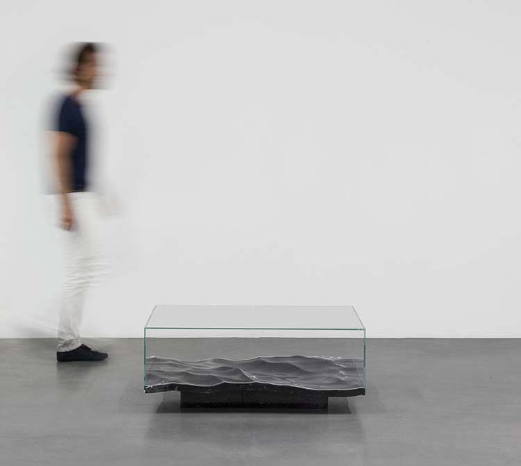 Carpenters Workshop Galler. Art Design. Liquid Marble Low table. Mathieu Lehanneur