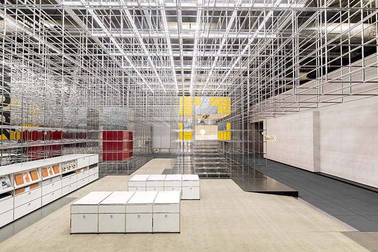 Estand de USM en el Salone del Mobile de Milano 2018 diseñado por UNStudio