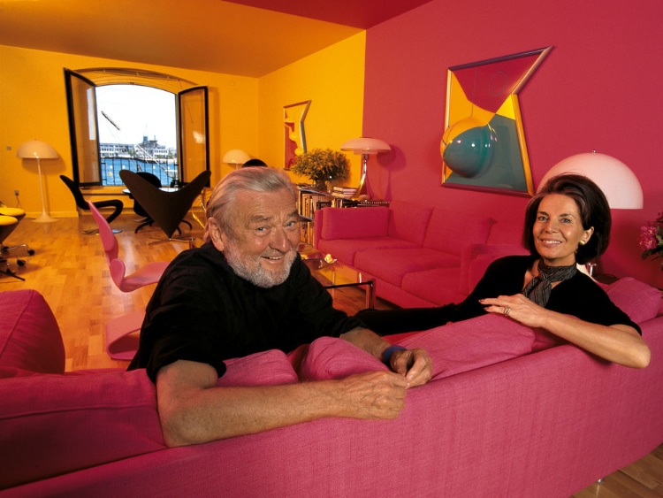 Verner Panton con su mujer Marianne