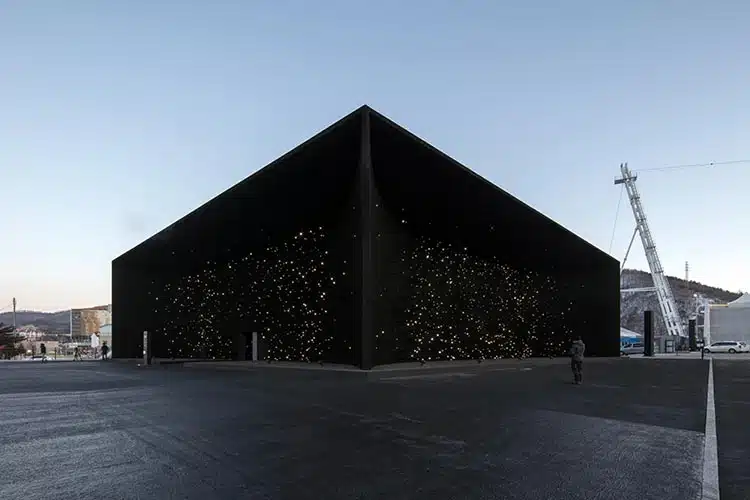 Pabellón Hyundai. El edificio más negro del mundo. Asif Khan