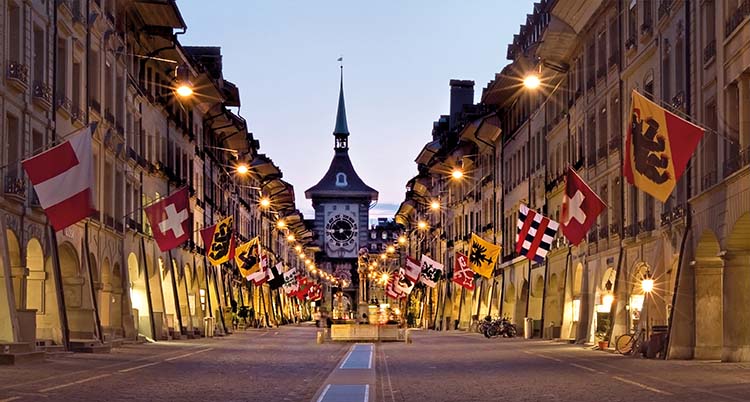 Kramgasse de Berna. Suiza