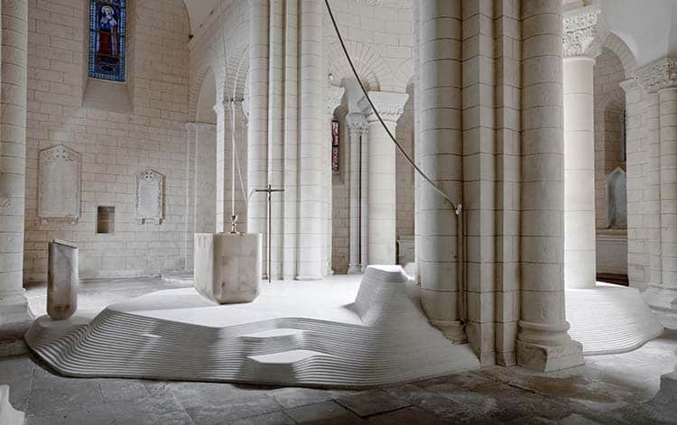 Coro de la Iglesia de Saint-Hilaire. Mathieu Lehanneur. Interiorismo inconformista.