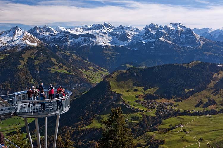 Viaje cultural a Suiza. Mirador de Stanserhorn