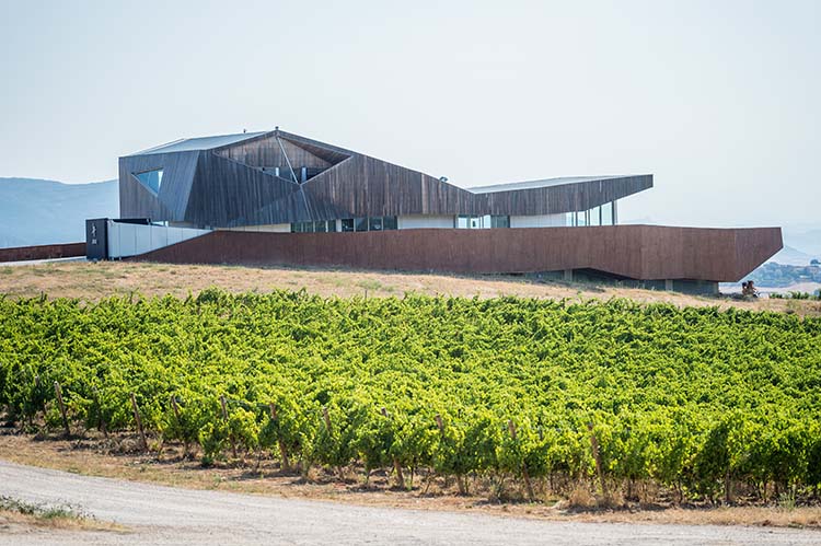 Arte en bodegas de Navarra. Bodega Aroa Foto: Daniel Fernández
