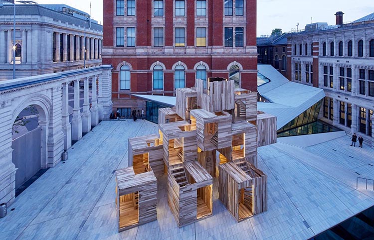 Pabellón de madera Multiply. Waugh Thistleton Architects en el London Design Festival