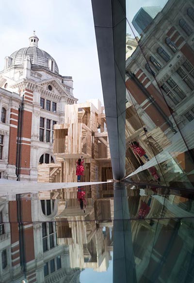 Pabellón de madera Multiply. Waugh Thistleton Architects en el London Design Festival
