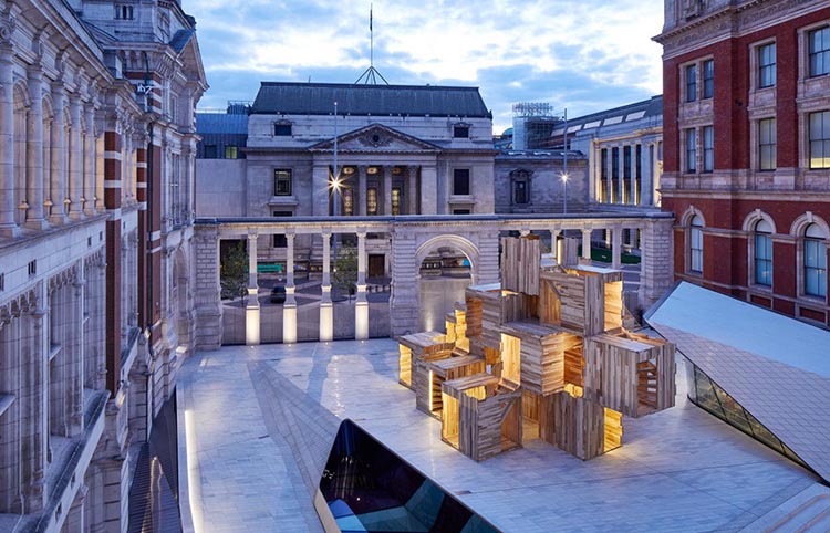 Pabellón de madera Multiply. Waugh Thistleton Architects en el London Design Festival
