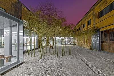 Zi Bo The Great Wall Museum of Fine Art. Estudio de arquitectura chino Archstudio. Interiores de madera