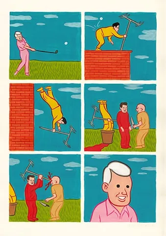La ilustración satírica de Joan Cornellà. Altamente Inflamable