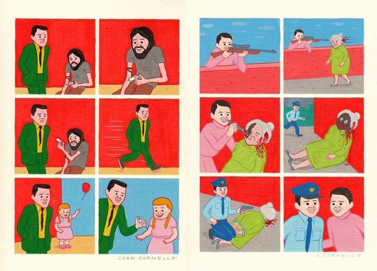 La ilustración satírica de Joan Cornellà. Altamente Inflamable