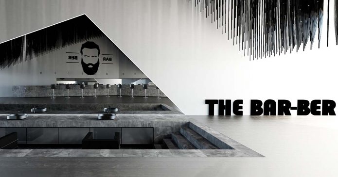 The Bar-ber. Krion, Porcelanosa y el interiorismo hipster