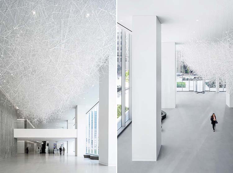 Prismatic Cloud. Escultura de luz de Tokujin Yoshioka