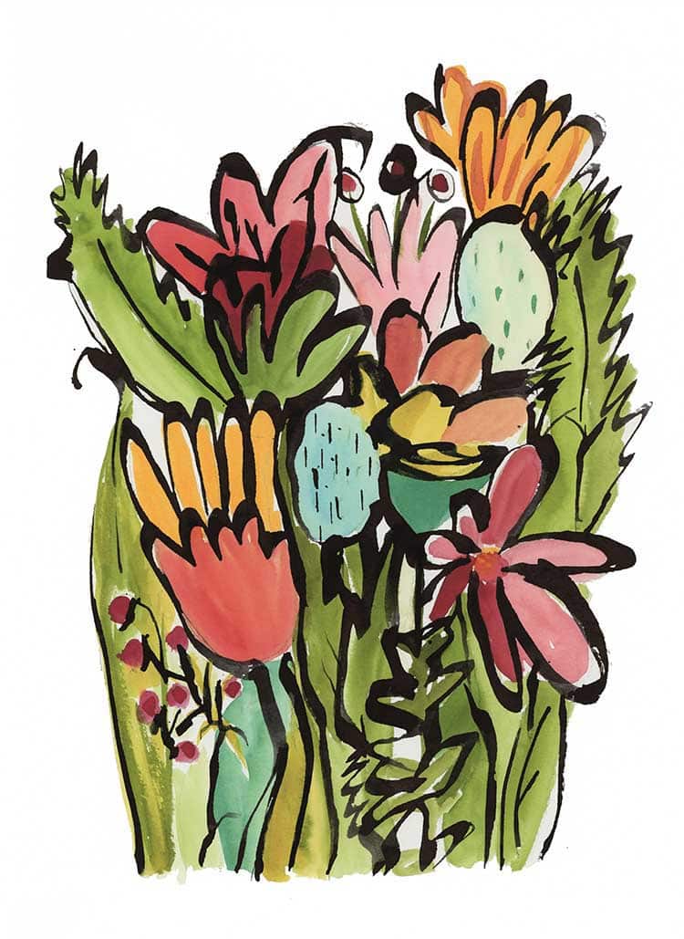 Floripondio y Verdolaga de Carmen Moreno