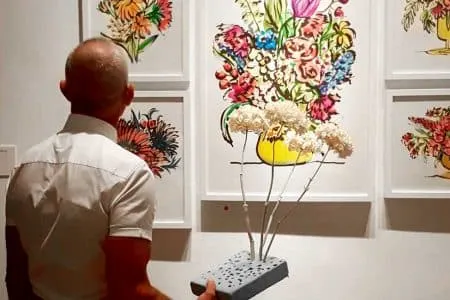 Floripondio y Verdolaga de Carmen Moreno. Exposición de pintura en Málaga