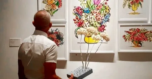 Floripondio y Verdolaga de Carmen Moreno. Exposición de pintura en Málaga