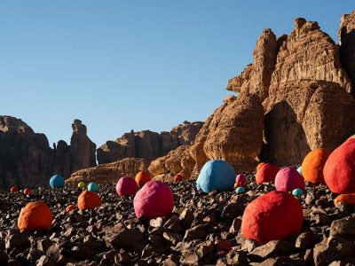 Site specific art en el desierto de Al Ula