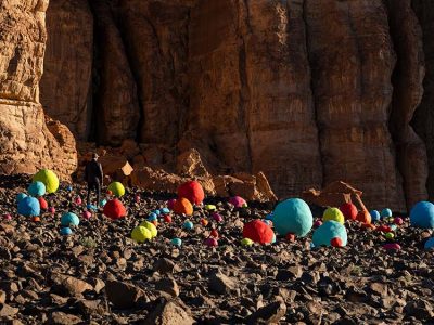 Site specific art en el desierto de Al Ula