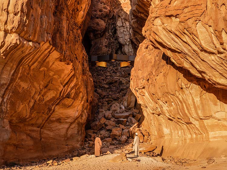 Site specific art en el desierto de Al Ula