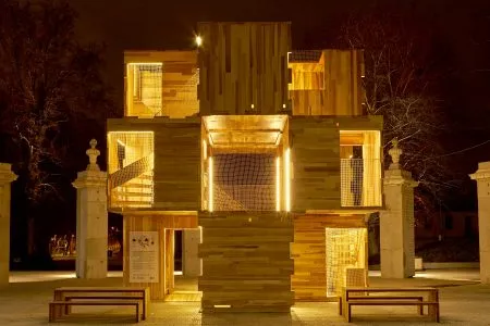 MultiPly, pabellón modular de Andrew Waugh en el Madrid Design Festival