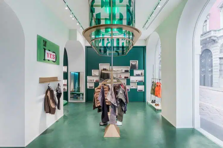 Slowear concept clothing store. Visual Display. Milan
