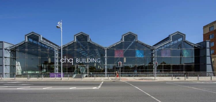 Exterior del CHQ Building. Dublin