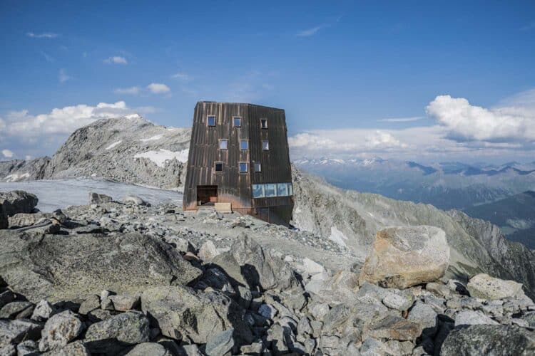 Refugio de montaña de Schwarzenstein. Trentino