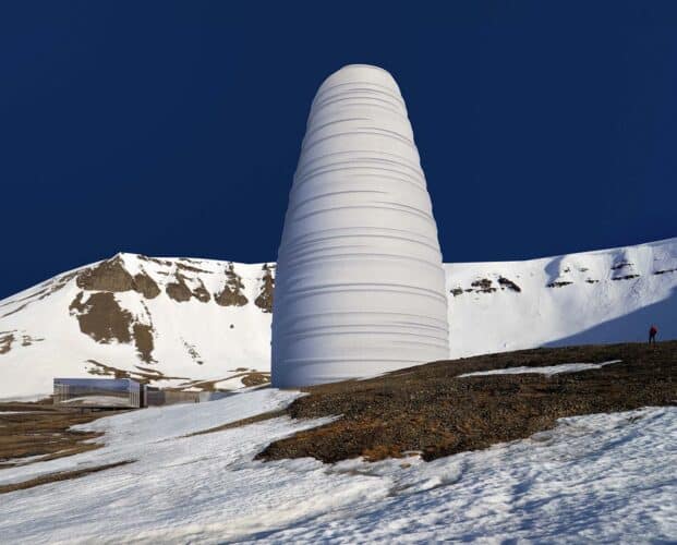 The Arc. Snøhetta. Centro de visitantes del Svalbard Global Seed Vault