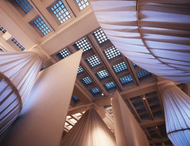 reOrder: An Architectural Environment. Situ Studio. Instalaciones artísticas con textiles. Sunbrella