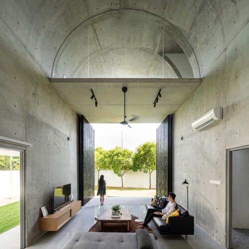 Casa de hormigón de Fabian tan