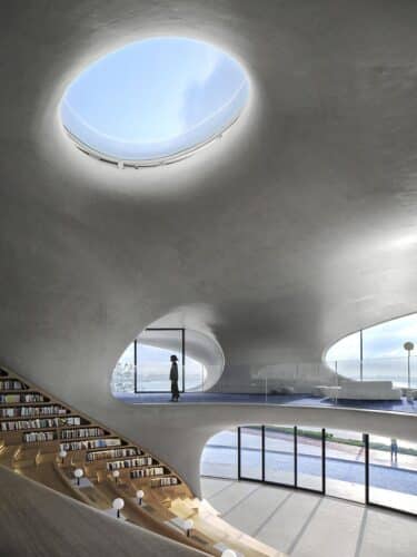 The Cloudscape of Haikou. MAD Architects. Biblioteca contemporánea