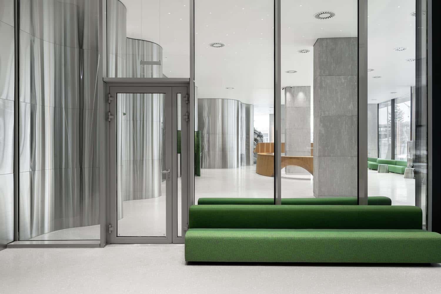 UNIT City, AKZ Architectura, vestíbulo empresarial, Ucrania