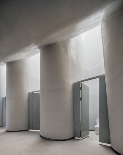 baño público, PAO, arquitectura orgánica