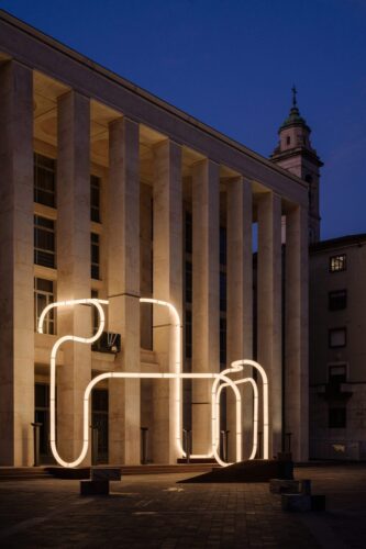 Objects of Common Interest, Bérgamo, escultura lumínica, arte lumínico