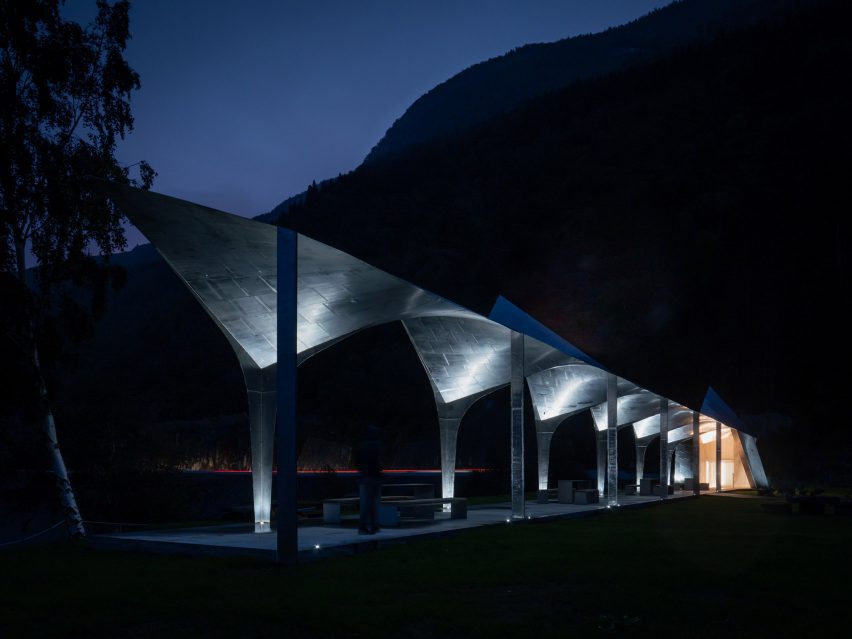 Code, Code Arkitektur, fiordos noruegos, área de descanso, Light Bureu